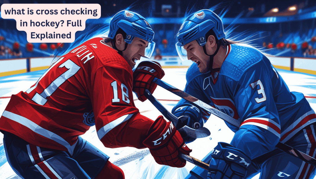 what is cross checking in hockey​? Full Explained